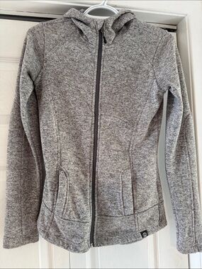 Women's Gray Full-Zip Hoodie Jacket